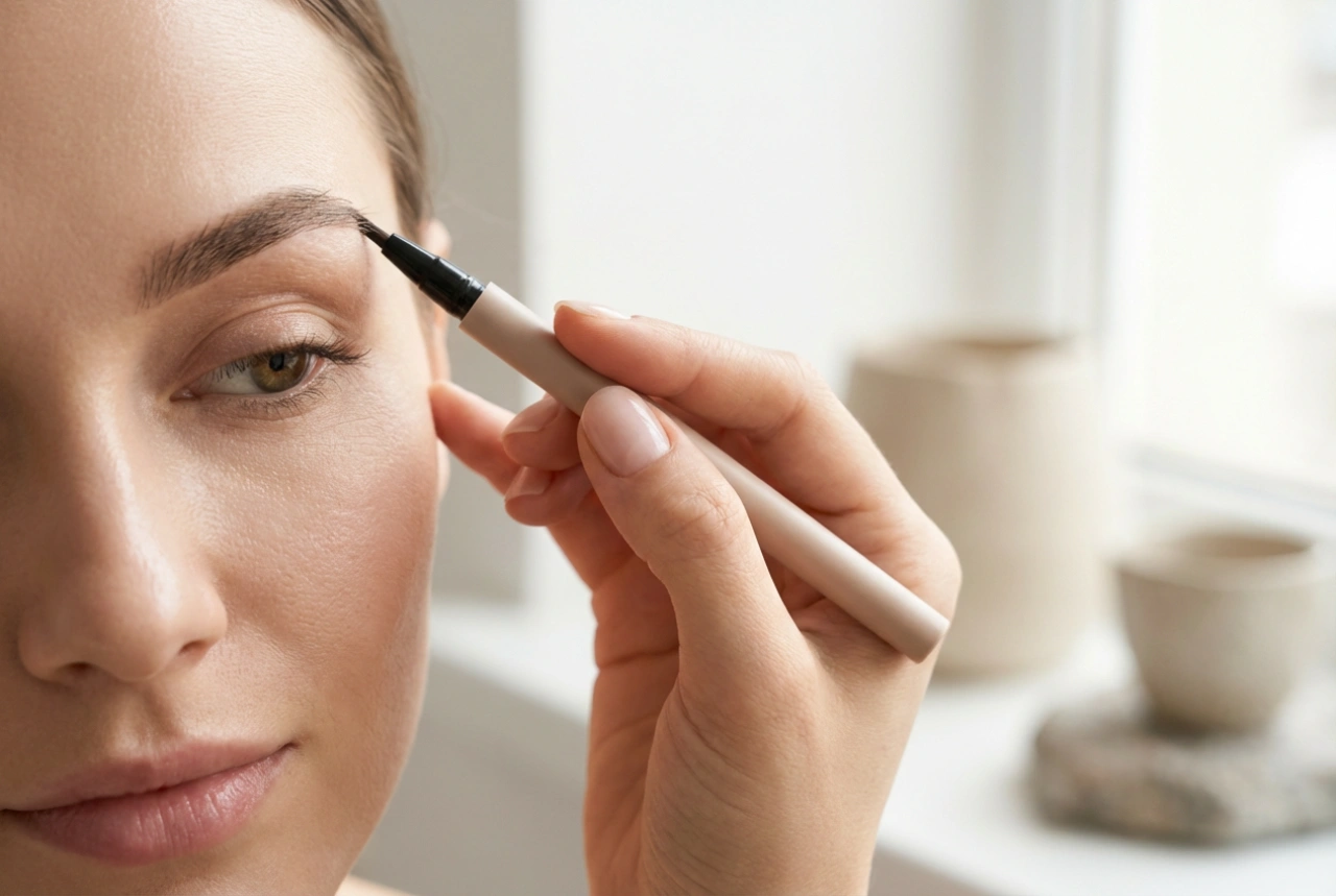 Eyebrow Pen: The Hair Stroke Technique and Natural Filling